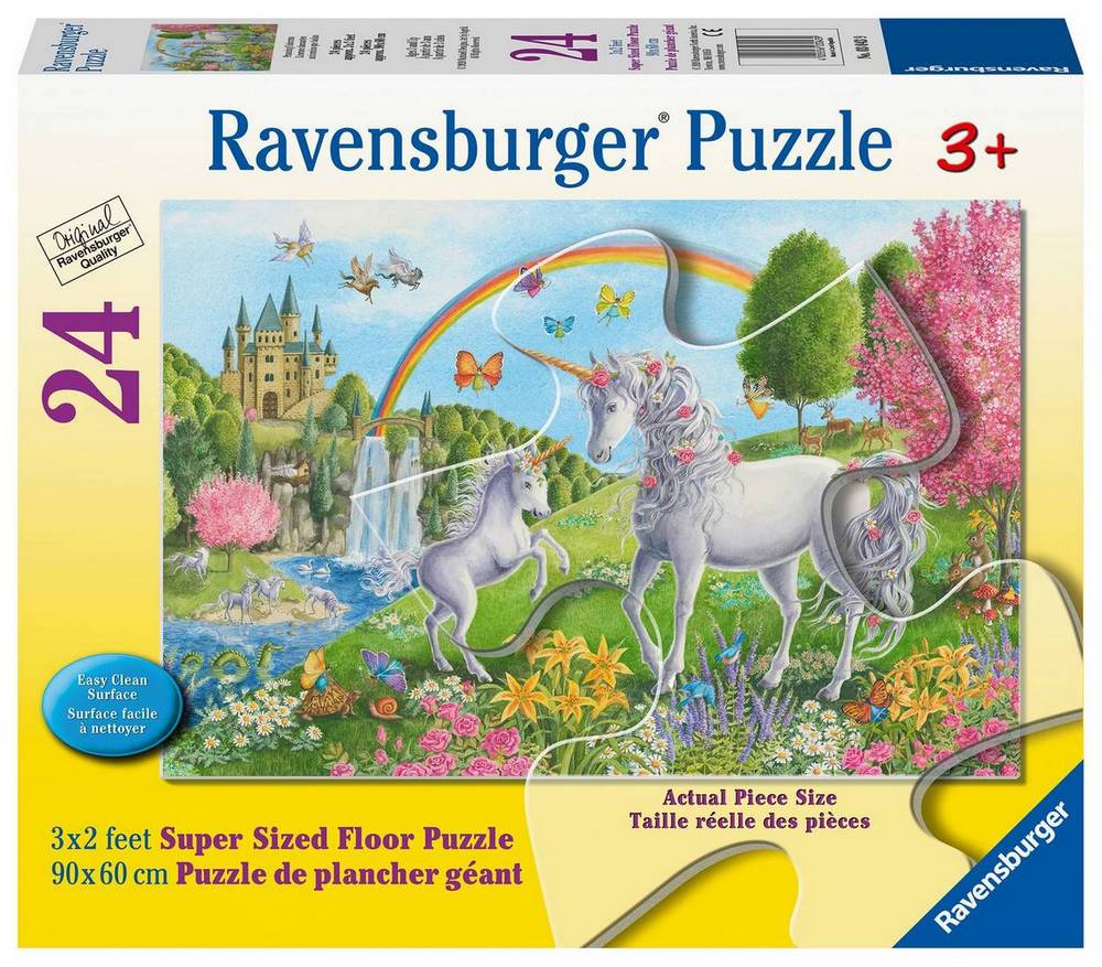 Ravensburger - Prancing Unicorns Giant Floor Puzzle - 24 Piece Jigsaw Puzzle