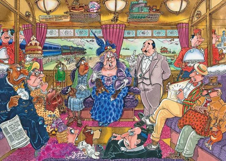 Wasgij - Retro Mystery 9 Great Train Robbery! - 1000 Piece Jigsaw Puzzle