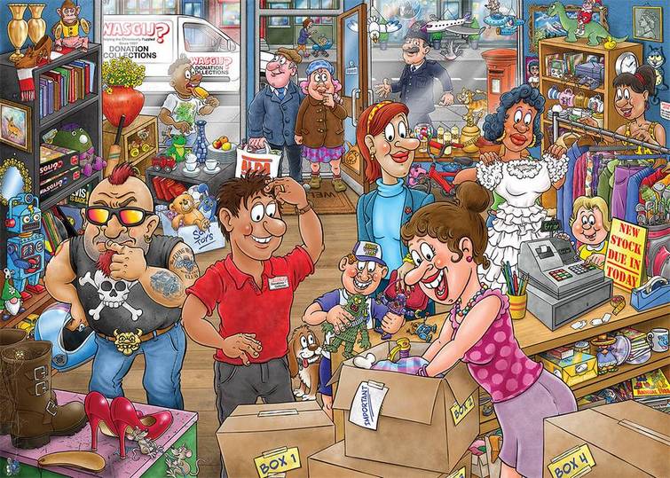 Wasgij - Mystery 29 Donation Debacle! - 1000 Piece Jigsaw Puzzle