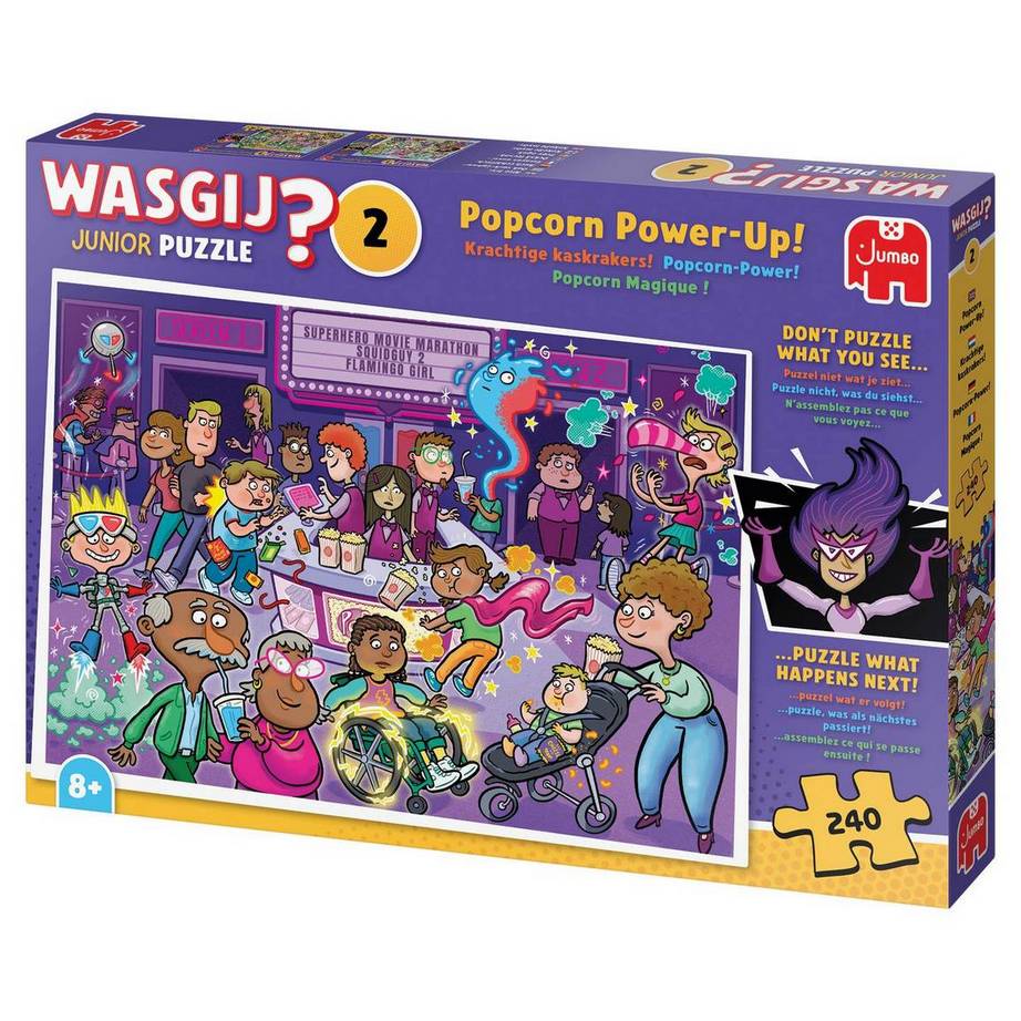 Wasgij - Junior 2 Popcorn Power-Up's! - 240 Piece Jigsaw Puzzle