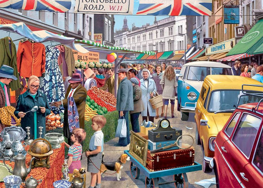 Falcon de Luxe - Portobello Road Market - 1000 Piece Jigsaw Puzzle