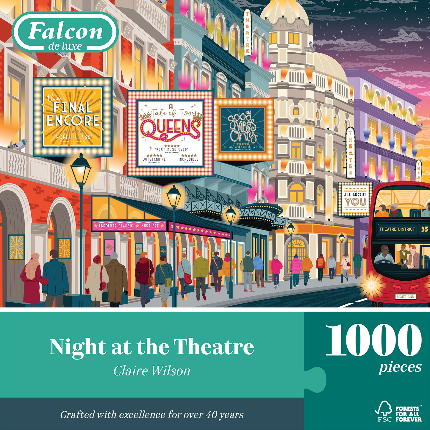 Falcon de Luxe - Night at the Theatre - 1000 Piece Jigsaw Puzzle