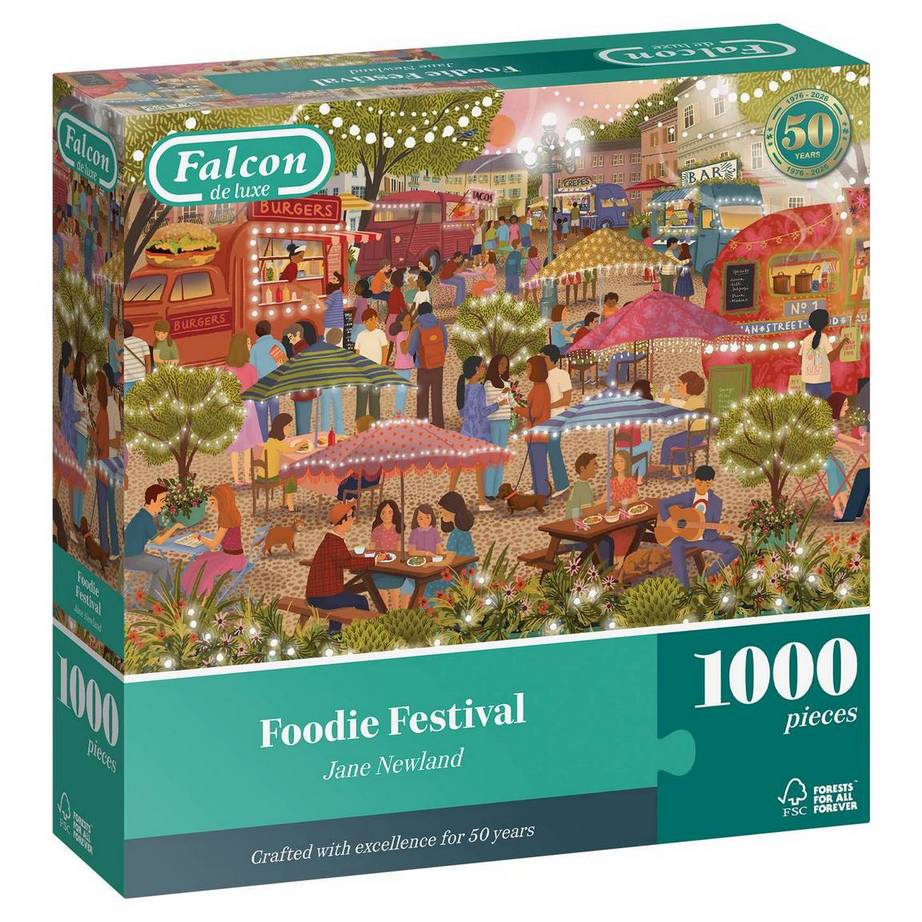 Falcon De Luxe - Foodie Festival - 1000 Piece Jigsaw Puzzle