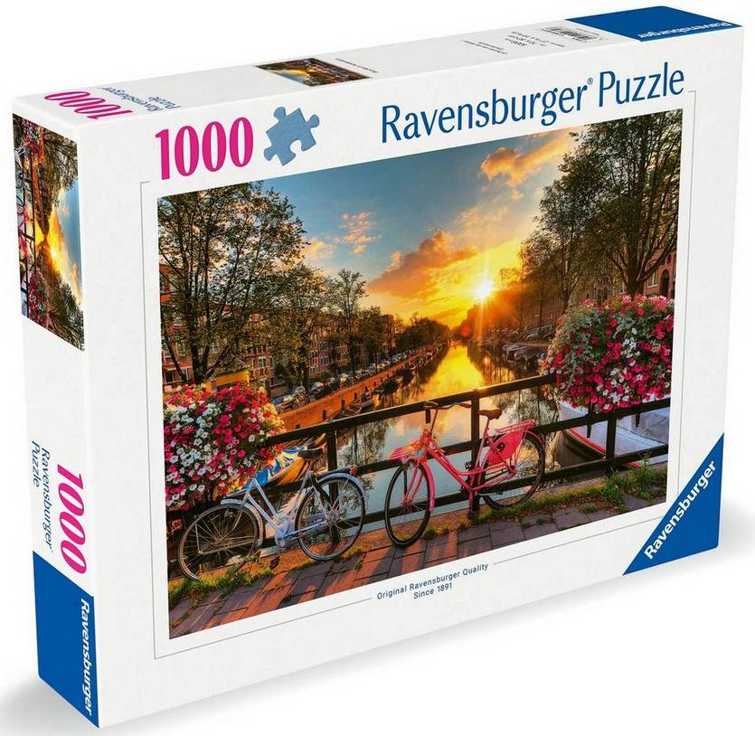 Ravensburger - Bicycles of Amsterdam - 1000 Piece Jigsaw Puzzle