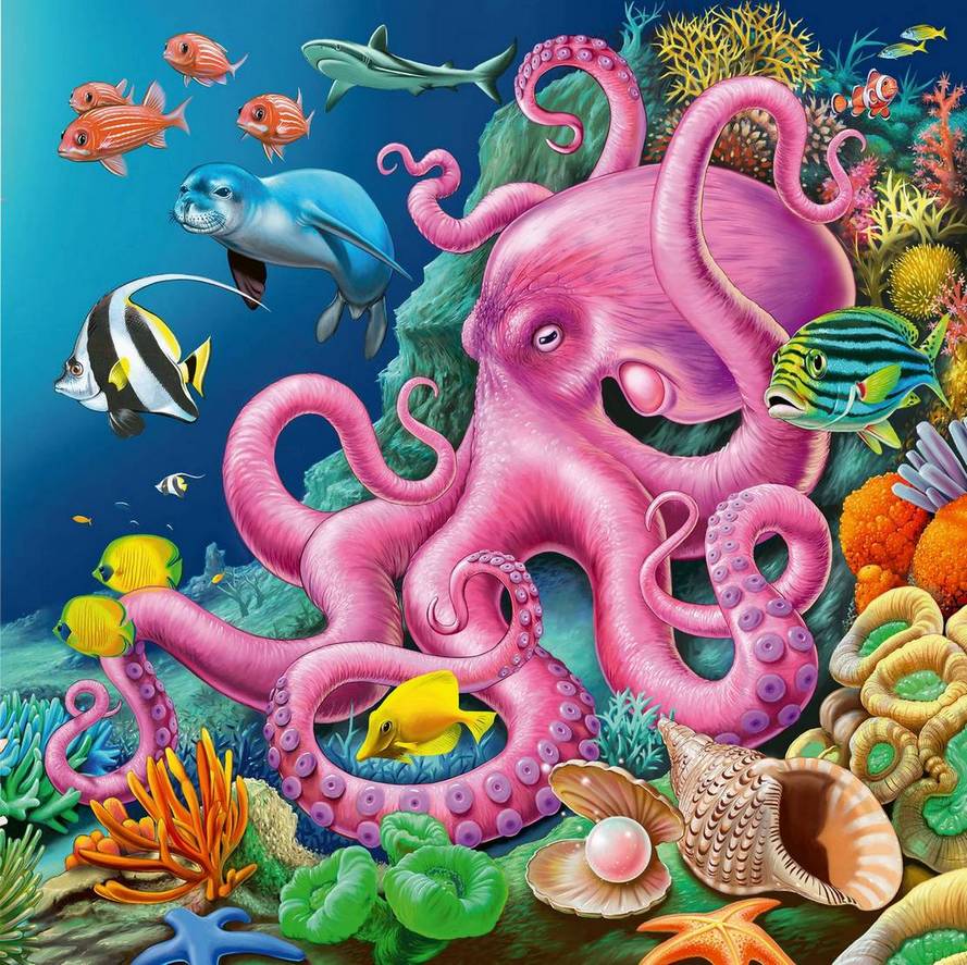 Ravensburger - Under Water - 3 x 49 Piece Jigsaw Puzzle