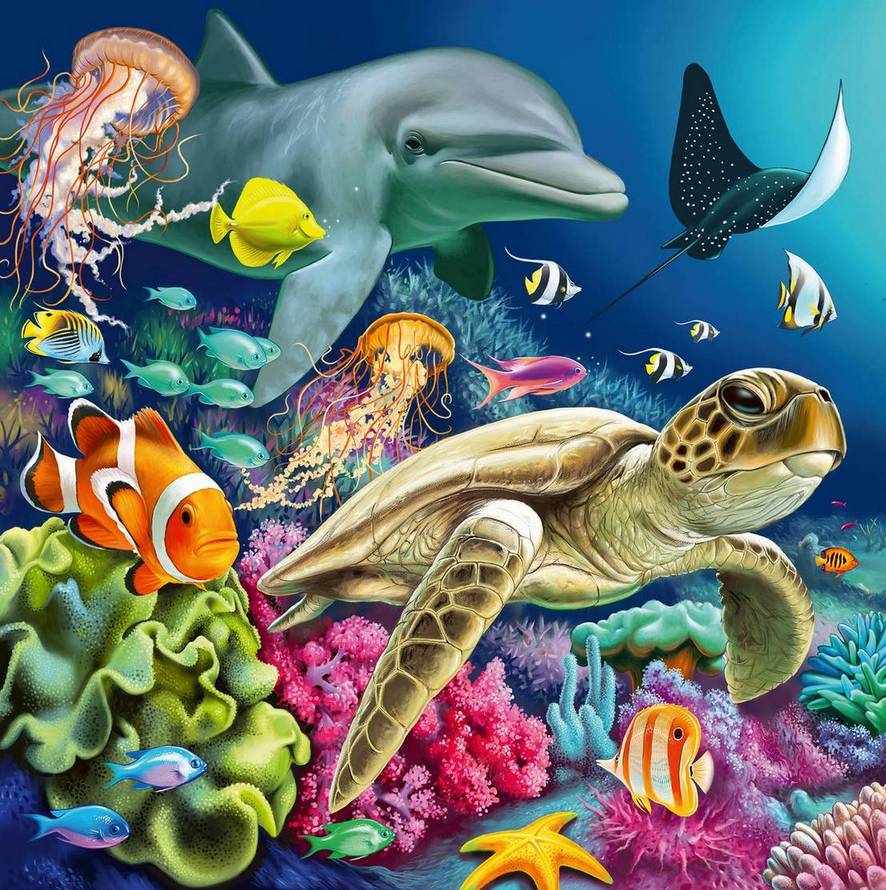 Ravensburger - Under Water - 3 x 49 Piece Jigsaw Puzzle