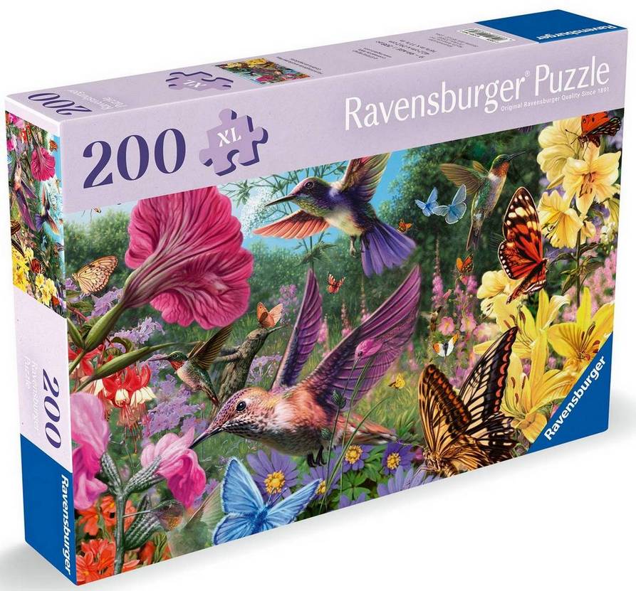 Ravensburger - Hummingbirds and Butterflies - 200XL Piece Jigsaw Puzzle
