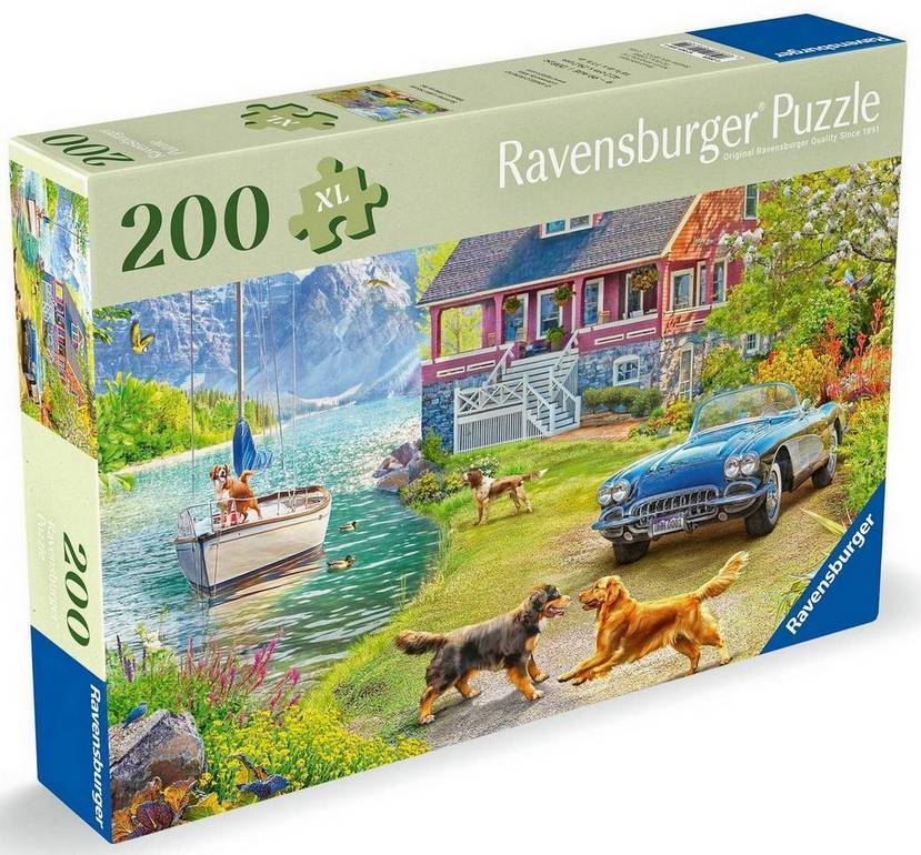 Ravensburger - Summer Lake House - 200XL Piece Jigsaw Puzzle