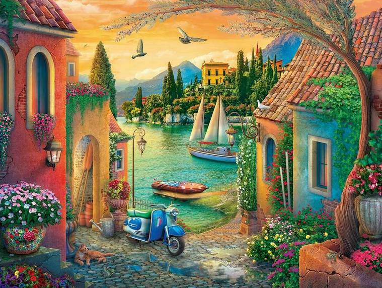 Ravensburger - European Villa Views - 750XL Piece Jigsaw Puzzle