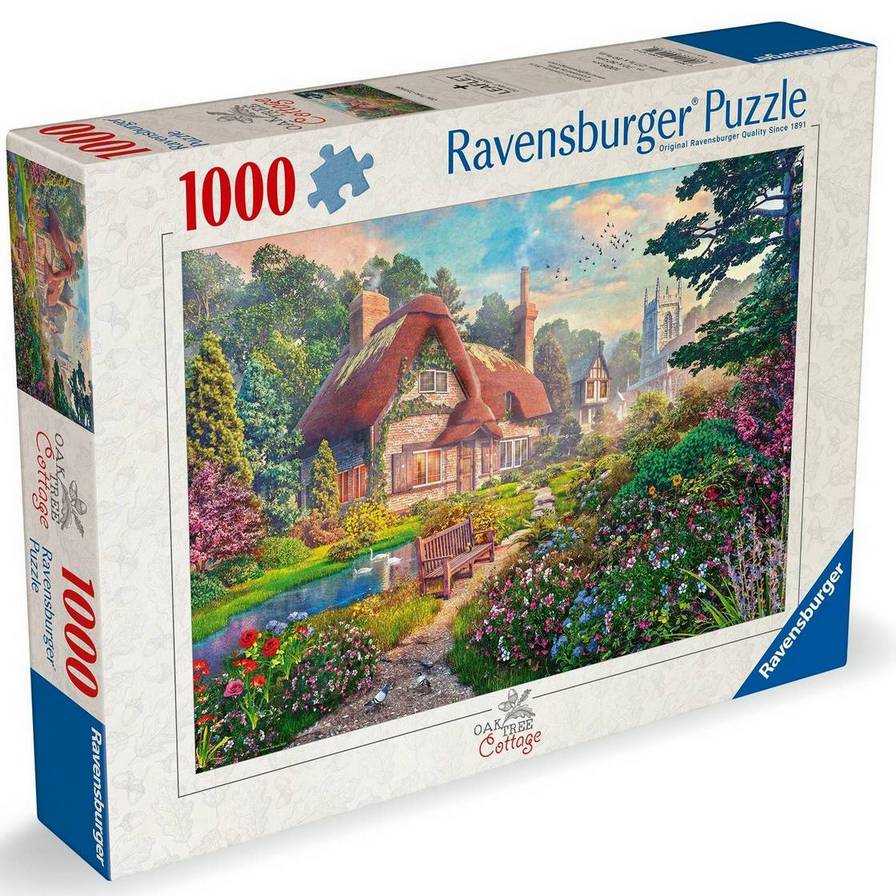 Ravensburger - Oak Tree Cottage - 1000 Piece Jigsaw Puzzle