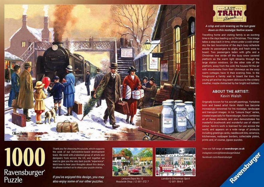 Ravensburger - Last Train Home - 1000 Piece Jigsaw Puzzle