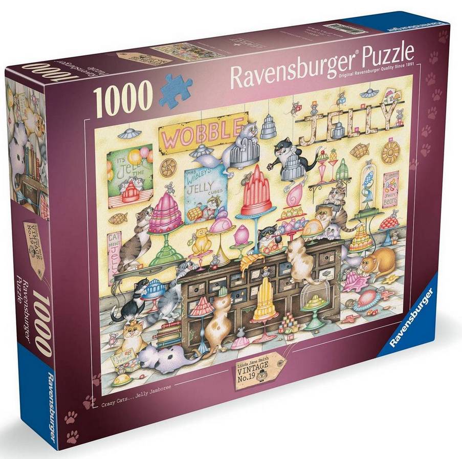 Ravensburger - Crazy Cat’s - Jelly Jamboree - 1000 Piece Jigsaw Puzzle