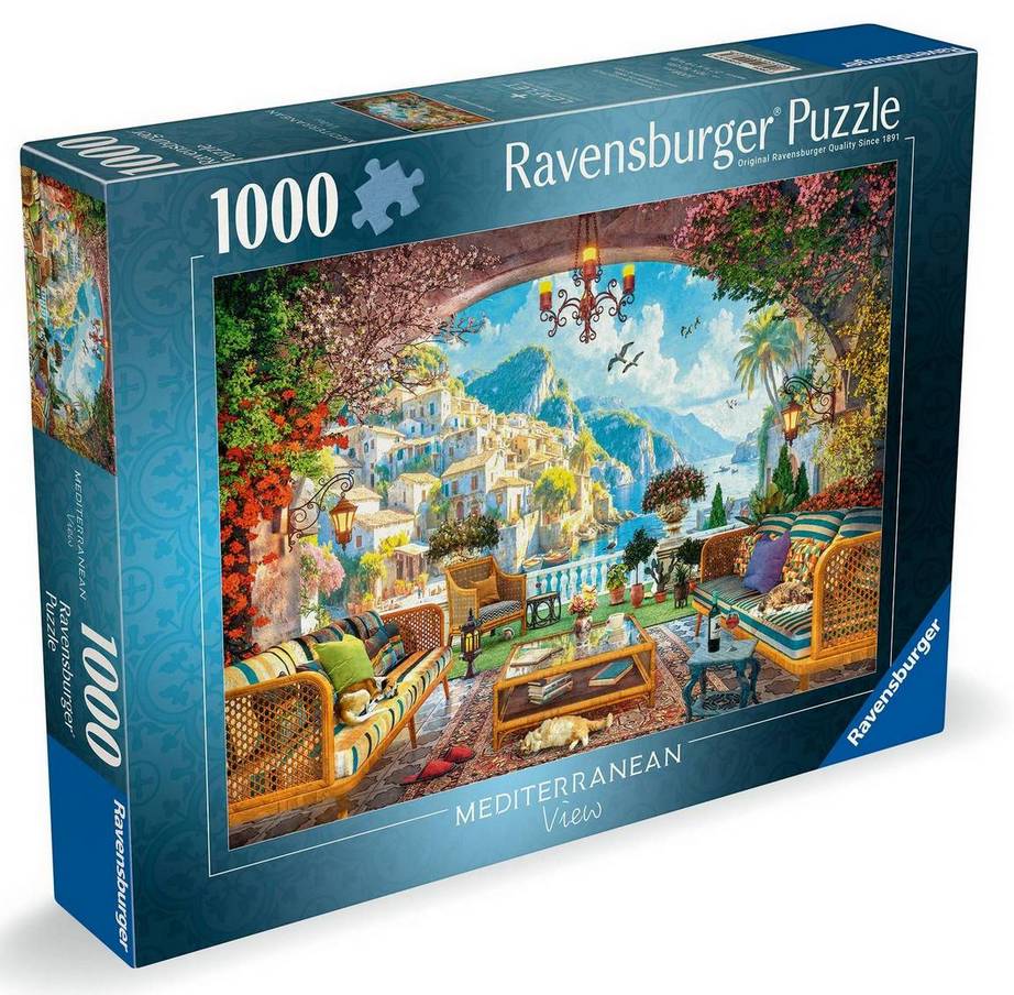 Ravensburger - Mediterranean Terrace View - 1000 Piece Jigsaw Puzzle