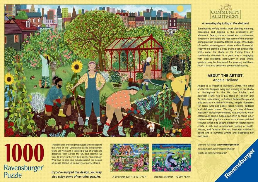 Ravensburger - Community Allotment - 1000 Piece Jigsaw Puzzle