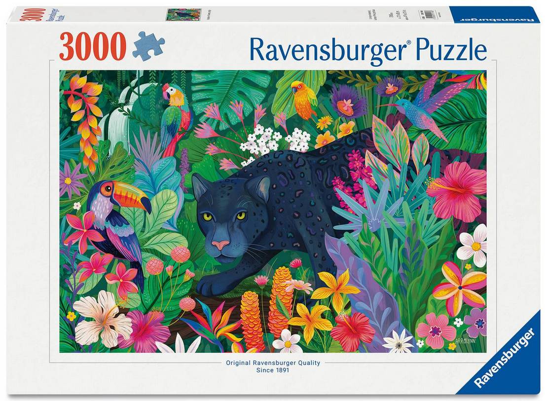 Ravensburger - Panther in Flowery Jungle - 3000 Piece Jigsaw Puzzle