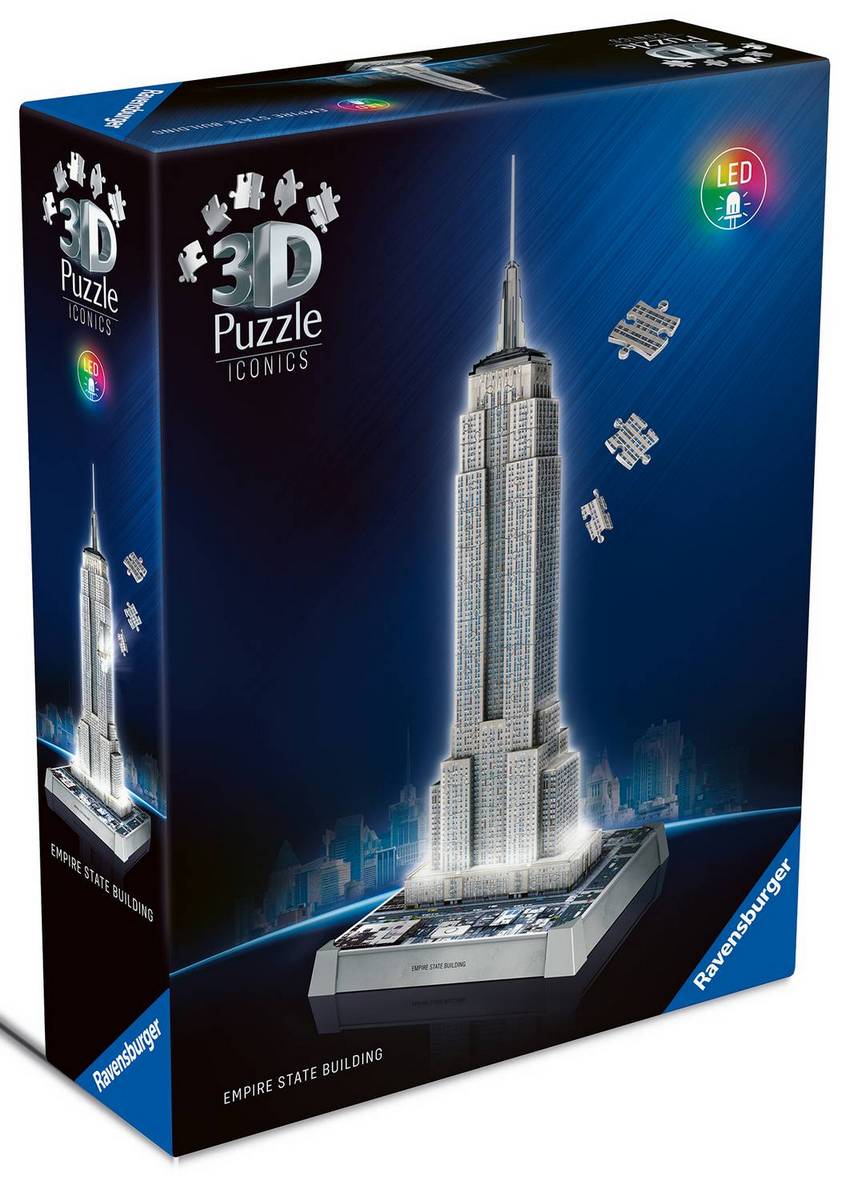 Ravensburger - Empire State Building Light Up - 216 Piece 3D Jigsaw Puzzle