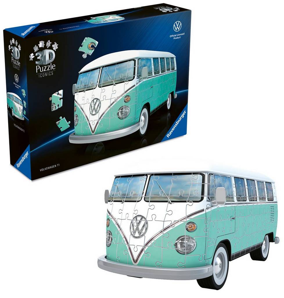 Ravensburger - Iconics - Volkswagen T1 Bulli - 108 Piece 3D Jigsaw Puzzle