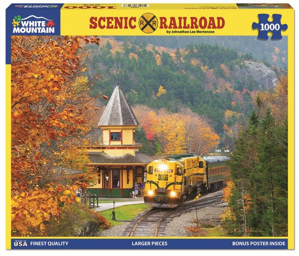White Mountain - Scenic Railroad - 1000 Piece Jigsaw Puzzle