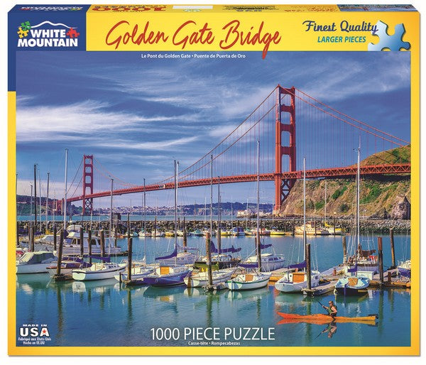 White Mountain - Golden Gate Bridge - 1000 Piece Jigsaw Puzzle