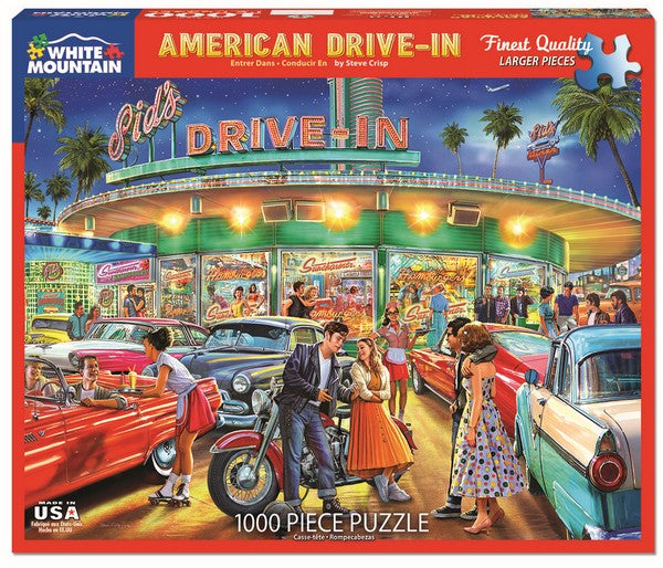 White Mountain - American Drive-In - 1000 Piece Jigsaw Puzzle
