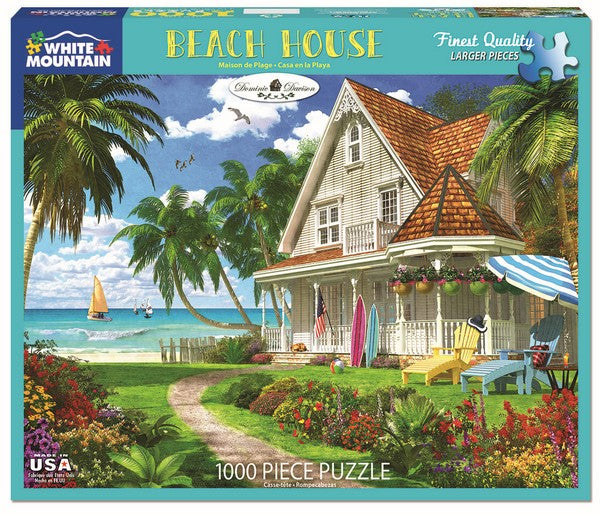 White Mountain - Beach House - 1000 Piece Jigsaw Puzzle