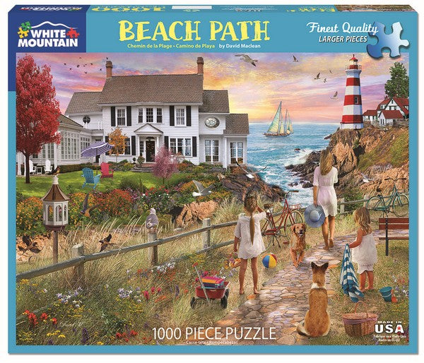 White Mountain - Beach Path - 1000 Piece Jigsaw Puzzle