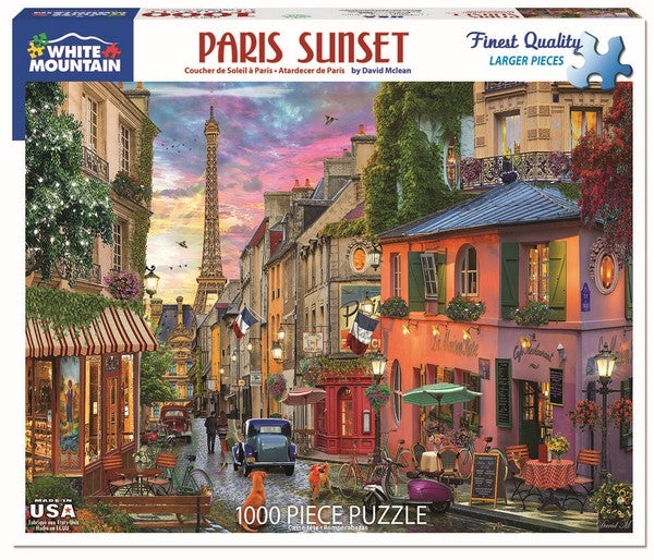 White Mountain - Paris Sunset - 1000 Piece Jigsaw Puzzle