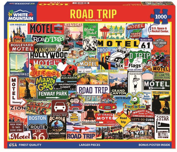 White Mountain - Road Trip - 1000 Piece Jigsaw Puzzle