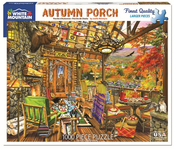 White Mountain - Autumn Porch - 1000 Piece Jigsaw Puzzle