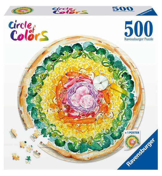 Ravensburger - Circle of Colours - Pizza - 500 Piece Jigsaw Puzzle