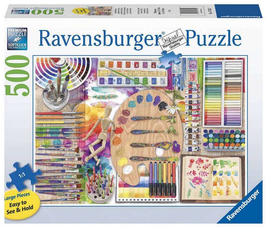 Ravensburger - The Artist's Palette - 500XL Piece Jigsaw Puzzle