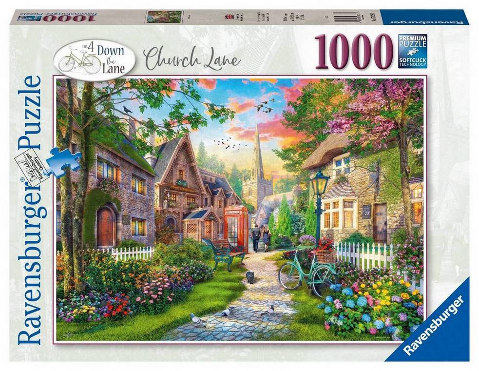 Ravensburger - Down the Lane No 4 - Church Lane - 1000 Piece Jigsaw Puzzle