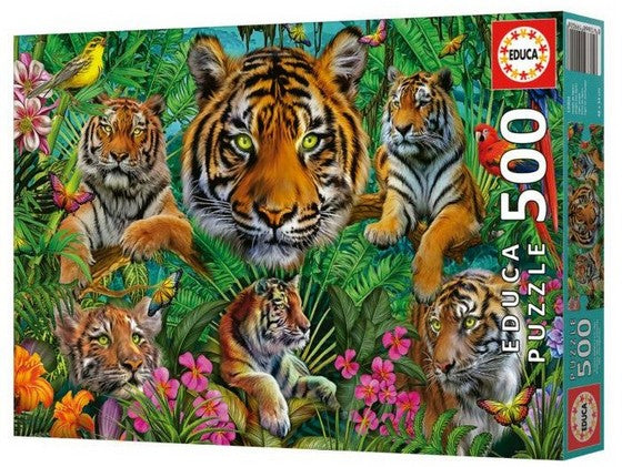 Educa - Tiger Jungle - 500 Piece Jigsaw Puzzle