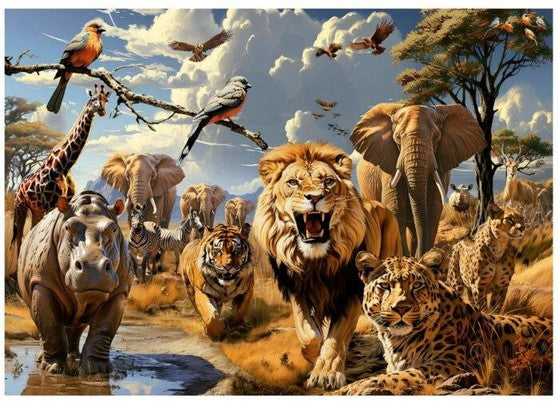 Educa - Wild Animals - 1000 Piece Jigsaw Puzzle
