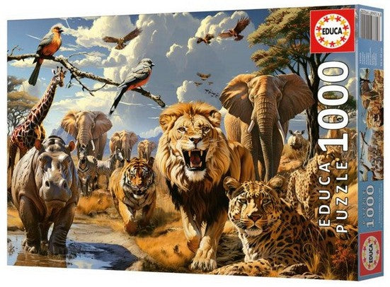 Educa - Wild Animals - 1000 Piece Jigsaw Puzzle