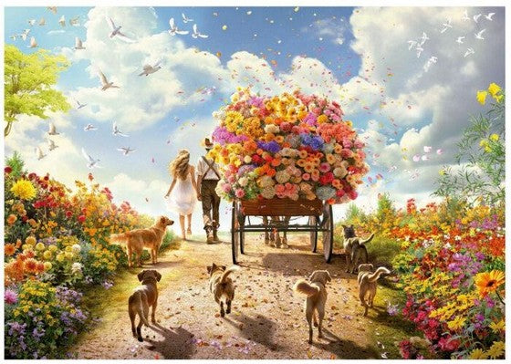 Educa - Carrying Flowers - 1000 Piece Jigsaw Puzzle