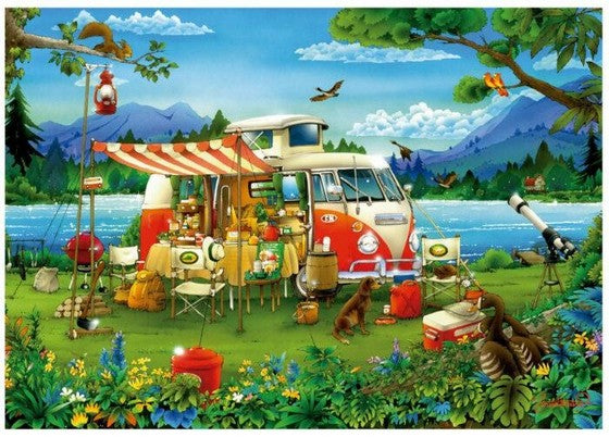 Educa - Camping Holiday - 1000 Piece Jigsaw Puzzle