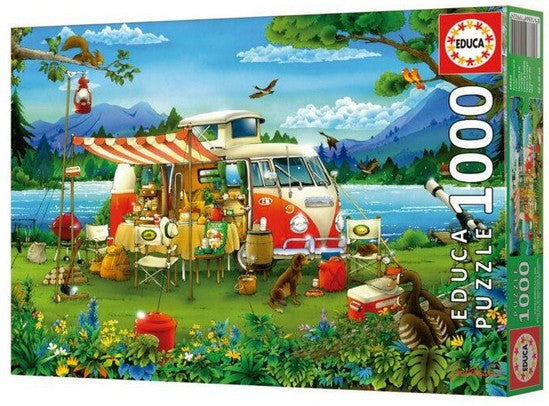 Educa - Camping Holiday - 1000 Piece Jigsaw Puzzle