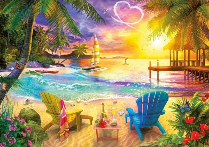 Educa - Love Beach - 1000 Piece Jigsaw Puzzle