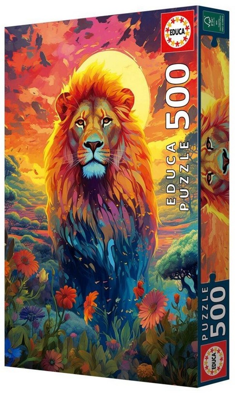 Educa - Majestic Look Of The Lion - 500 Piece Jigsaw Puzzle