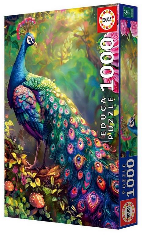Educa - Peacock Garden - 1000 Piece Jigsaw Puzzle