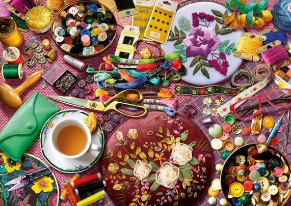 Educa - The Sewing Table - 2000 Piece Jigsaw Puzzle