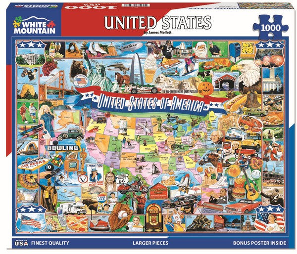 White Mountain - United States of America - 1000 Piece Jigsaw Puzzle