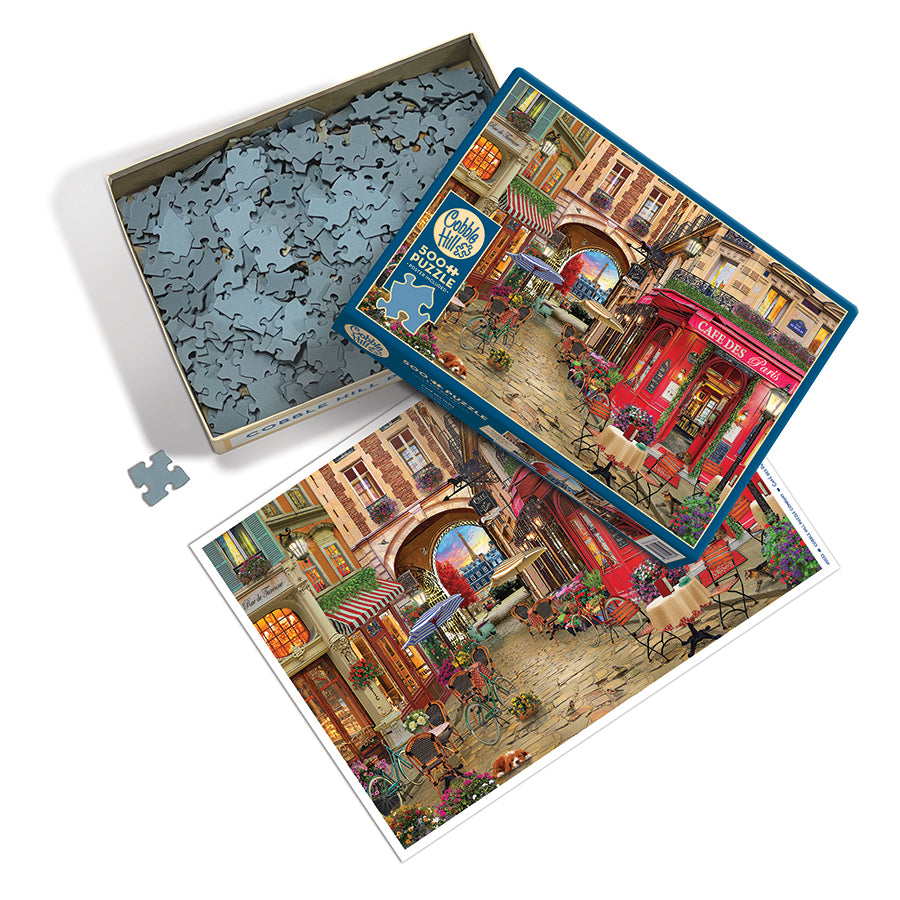 Cobble Hill - Cafe des Paris - 500 Piece Jigsaw Puzzle
