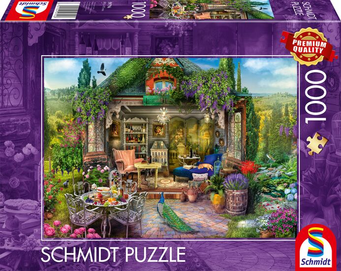 Schmidt - A Dream Garden Shed Among the Vineyards - 1000 Piece Jigsaw Puzzle