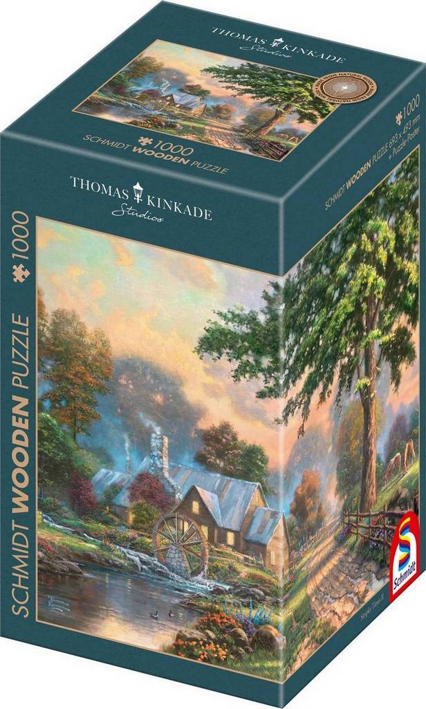 Schmidt - Thomas Kinkade - Simpler Times - 1000 Piece Wooden Jigsaw Puzzle