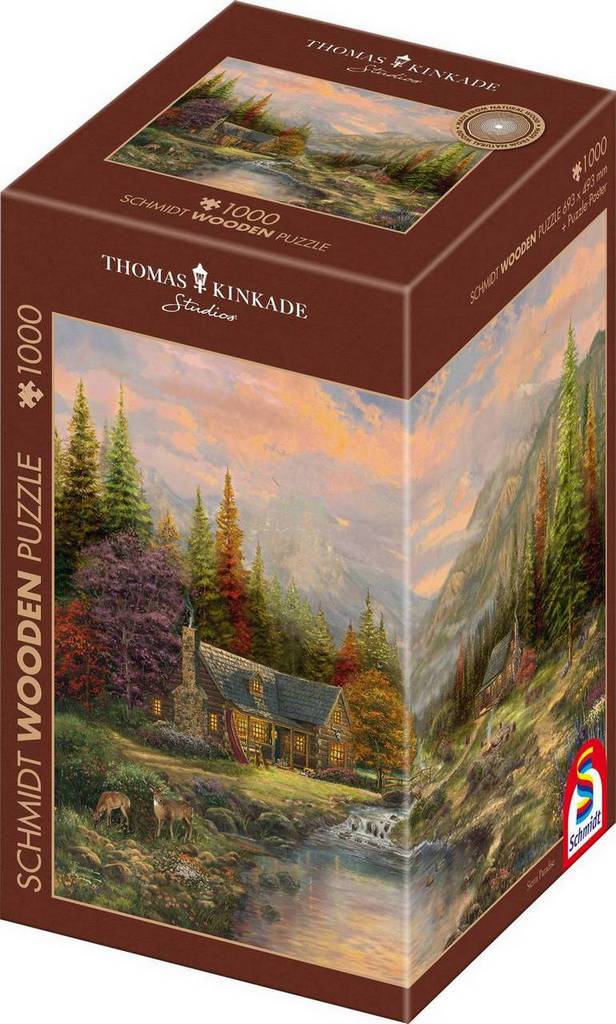 Schmidt - Thomas Kinkade - Sierra Paradise - 1000 Piece Wooden Jigsaw Puzzle