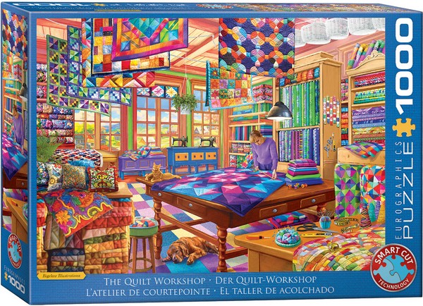 Eurographics - The Quilt Workshop - 1000 Piece Jigsaw Puzzle