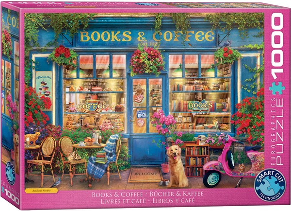 Eurographics - Books & Coffee - 1000 Piece Jigsaw Puzzle