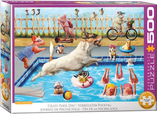 Eurographics - Crazy Pool Day - 500XL Piece Jigsaw Puzzle